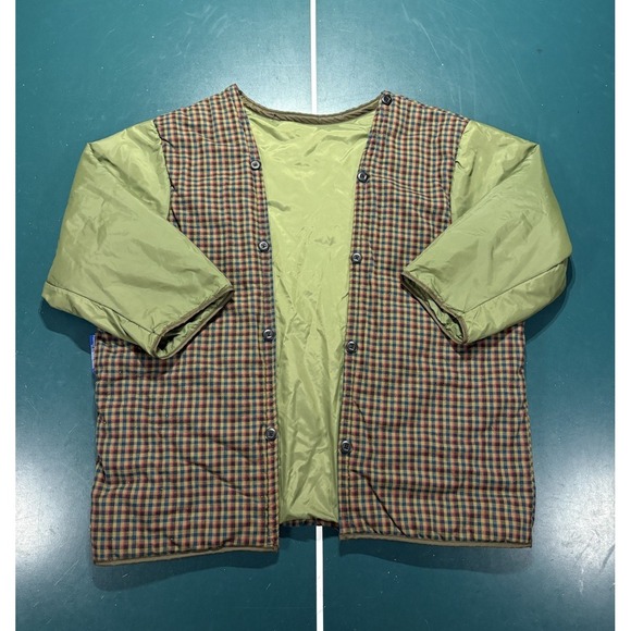 L.L. Bean Other - Vtg LL Bean Quilted Primaloft Liner Jacket 2XL Plaid Liner For Chore Coat 90s
